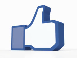 Blau-weißes "Like-Zeichen" von Facebook