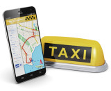 Taxi Service wird über Smartphone angeboten