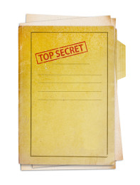 Mappe mit der Aufschrift "Top Secret"
