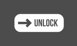 Unlock Symbol vor grauem Hintergrund