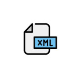 Dokument mit Beschriftung XML, XML-Datei