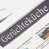 "Geruechtekueche" auf Zeitung gedruckt