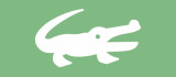 Symbol eines Alligators oder Krokodil stellt eine Marke dar