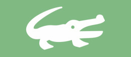 Symbol eines Alligators oder Krokodil stellt eine Marke dar