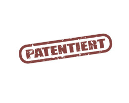 roter Stempelabdruck "patentiert", Patent