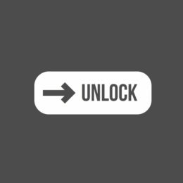 Unlock Symbol vor grauem Hintergrund