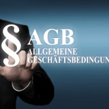 AGB vor blauem Hintergrund