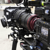 Foto einer professionellen Film-Kamera
