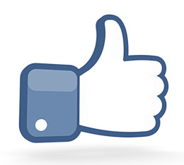 Facebook-Symbol Like, Daumen nach oben