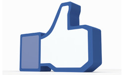 Facebooks Daumenhoch symbolisiert Like