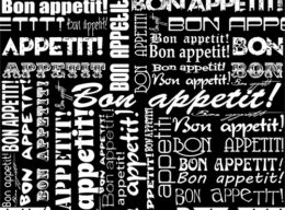 Bon Apettit Schriftzüge