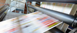 Druckmaschine für Tageszeitung, Druckerpresse