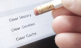 Clear History, Browser-Verlauf löschen, Stift mit Radiergummi