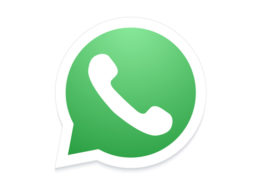 Zeichen des Instant-Messaging-Programms WhatsApp, Weißes Telefon in einer grünen Sprechblase