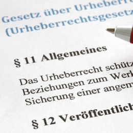 Ausschnitt aus dem Urheberrechtsgesetz