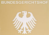 Schriftzug Bundesgerichtshof mit Adler