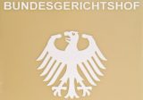 Schriftzug Bundesgerichtshof mit Adler