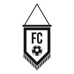 FC-Wimpel mit Fußball