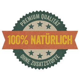 Label mit 100 % Natürlich