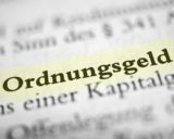 Schriftzug Ordnungsgeld