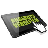 Angebotsvergleich auf Tablet