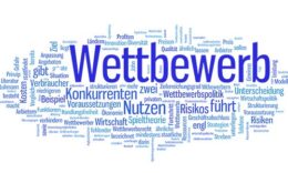 Wordcloud bestehend aus Begriffen, die etwas mit Wettbewerb und Konkurrenten zu tun haben
