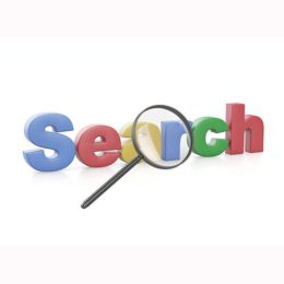 buntes Search Logo mit Lupe