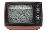 alter Fernseher mit weißem Rauschen