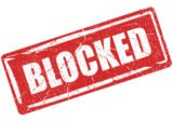 Blocked-Stempelabdruck