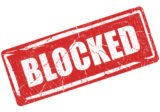 Blocked-Stempelabdruck