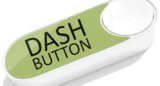 grüner Dash Button auf weißem Untergrund
