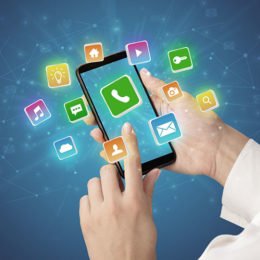 Smartphone mit Applikationen