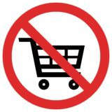 Einkaufswagen Verbotszeichen