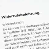 Widerrufsbelehrung