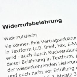 Widerrufsbelehrung