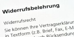 Widerrufsbelehrung