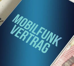 Handy auf Geldscheinen Mobilfunkvertrag