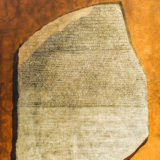Rosetta Stone zur Dechiffrierung ägyptischer Hyroglyphen