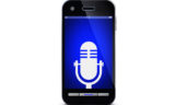 Handy mit Mikrofon