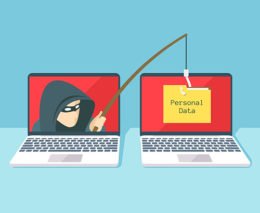 Fotolia_180593142: Hacker "fischt" personenbezogene Daten aus einem anderen Computer