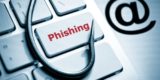 Phishing-Taste mit roter Schrift