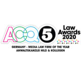 ACQ5 Global Award Media Law Firm Award Germany
