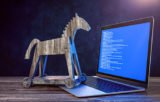 trojanisches Pferd vor Notebook
