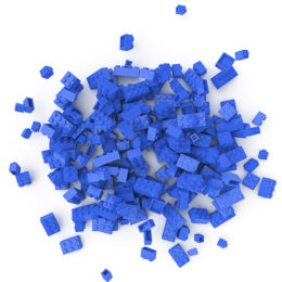 Blaue Lego-Bausteine