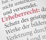 Wörterbuch mit dem Begriff Urheberrecht