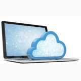 Laptop mit Wolke