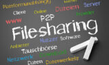 Filesharing mit Kreide an Tafel geschrieben